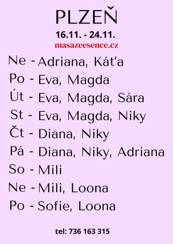 Adriana ST- ČT 26.-27.11.